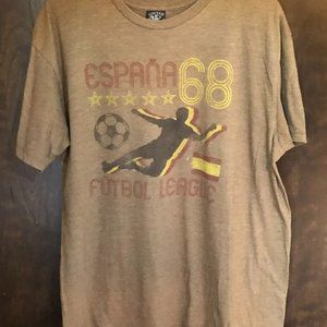 Futbol League Unitas Brown Large Men's T-Shirt